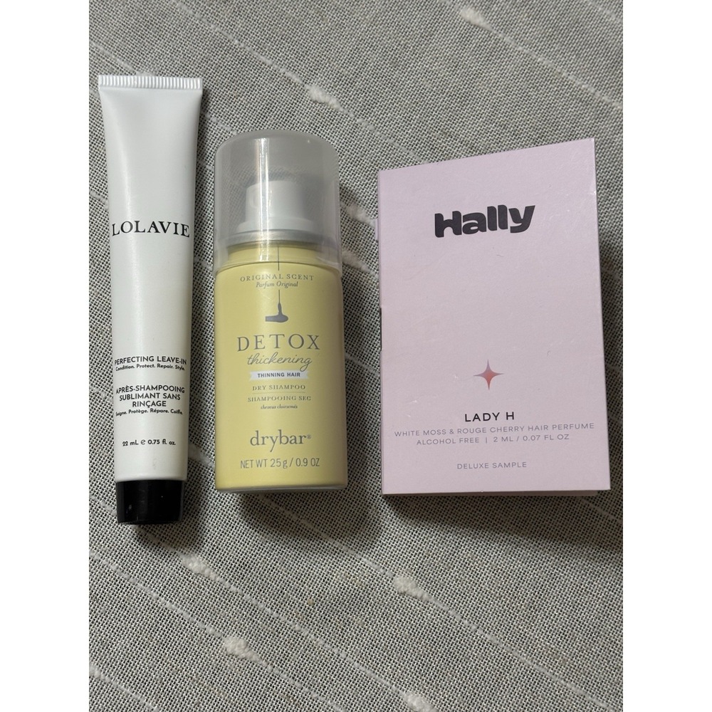 Lot Of 3 Hair Products Leave-in, Dry Shampoo, Hair Perfume, Luxury Travel Size